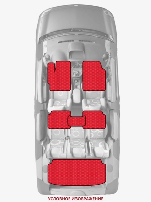 ЭВА коврики «Queen Lux» комплект для Peugeot 206 CC